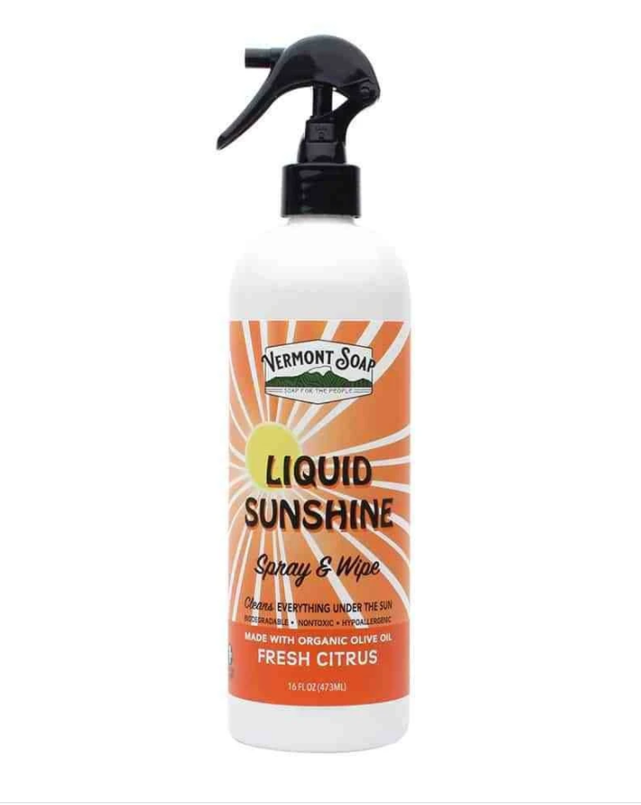 Liquid Sunshine Spray & Wipe Surface Cleaner 16 oz – The Castile