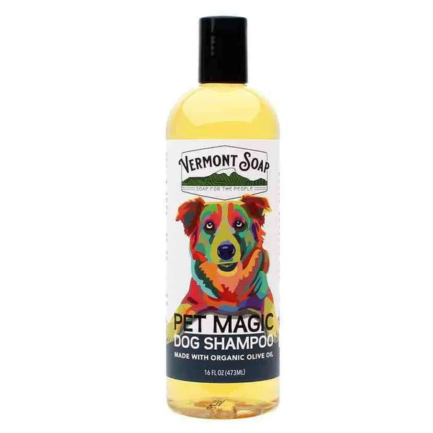 Vermont Pet Magic Dog Shampoo 16 oz The Castile Soap Shop