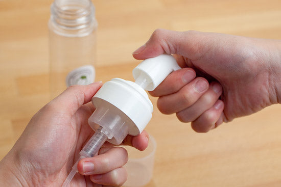 How to unclog foam pump bottles