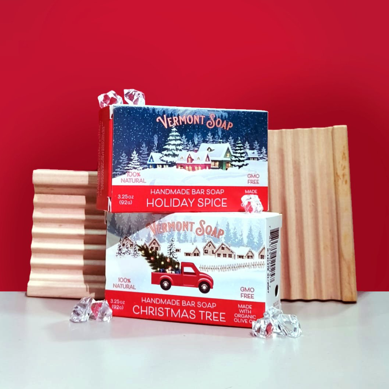 Vermont Hand Made Christmas Tree Bar Soap 3.5oz