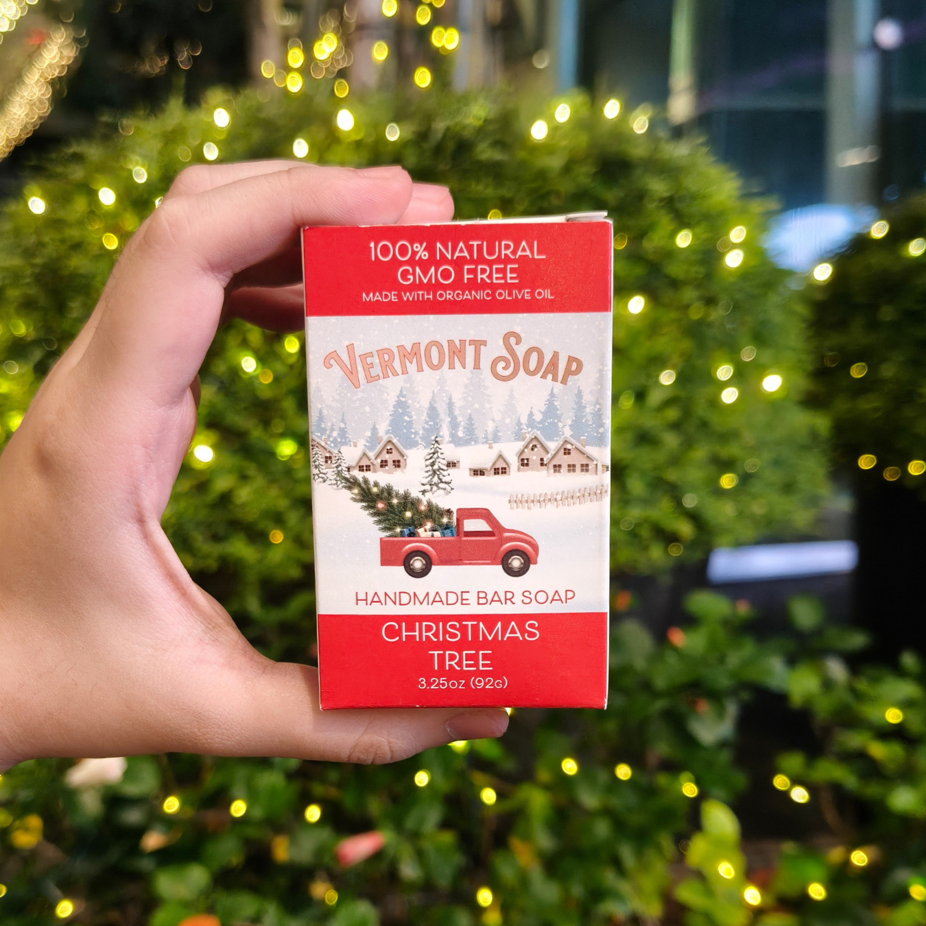 Vermont Hand Made Christmas Tree Bar Soap 3.5oz