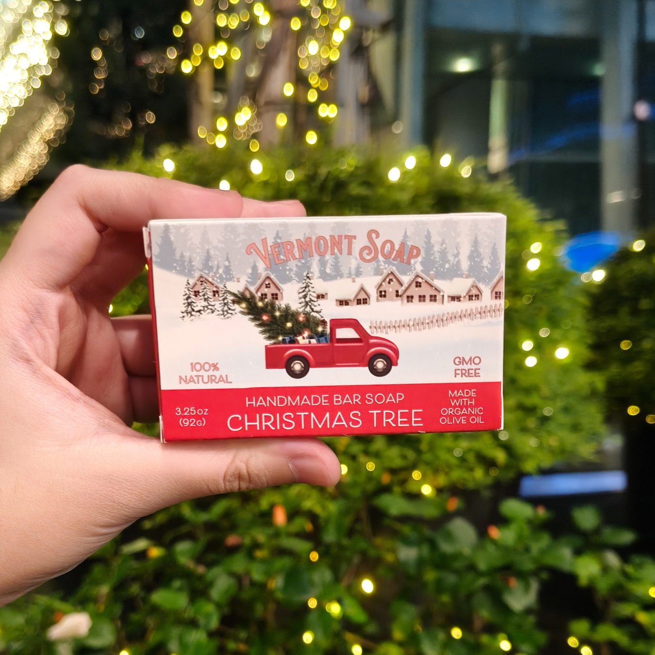 Vermont Hand Made Christmas Tree Bar Soap 3.5oz