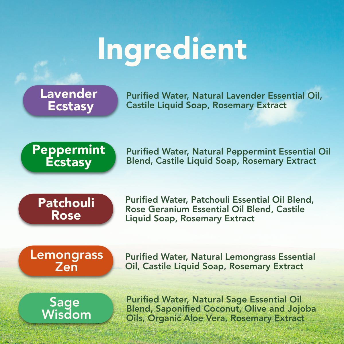 Air Fresh - Natural Aromatherapy Spray