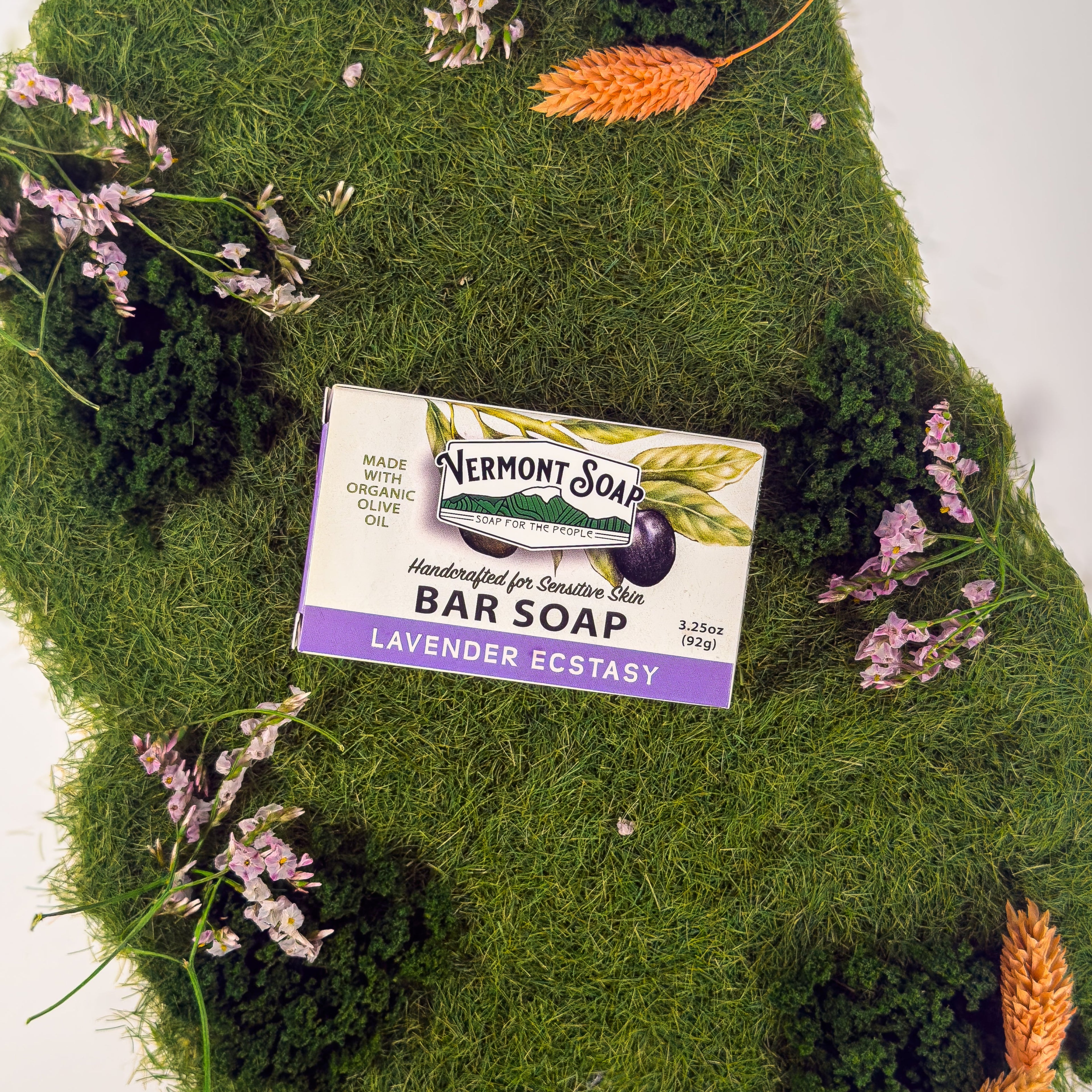 Vermont Hand Made Lavender Ecstasy Bar Soap 3.25 Oz
