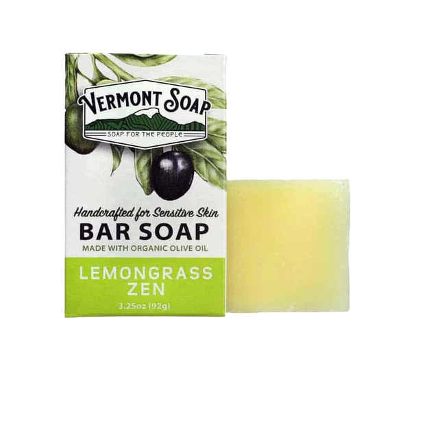 Vermont Hand Made Lemongrass Zen Bar Soap 3.25 Oz