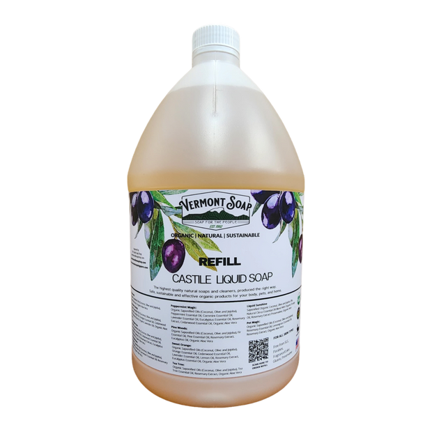 Vermont Soap Castile Liquid Soap Lemongrass Zen