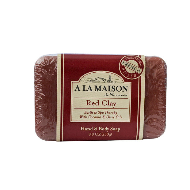 A La Maison Earth and Spa Red Clay Bar Soap 8.8 oz (250g)