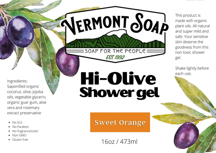 Vermont Hi-Olive Shower Gel Refill