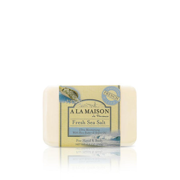A La Maison Fresh Sea Salt French Milled Bar Soap 8.8 oz (250g)