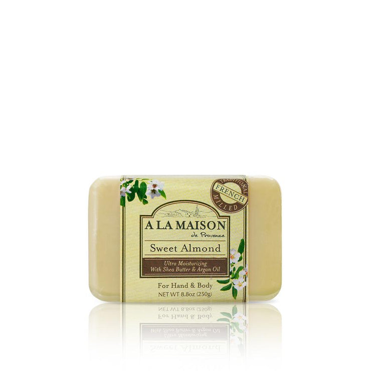 A La Maison Sweet Almond French Milled Bar Soap 8.8 oz (250g)
