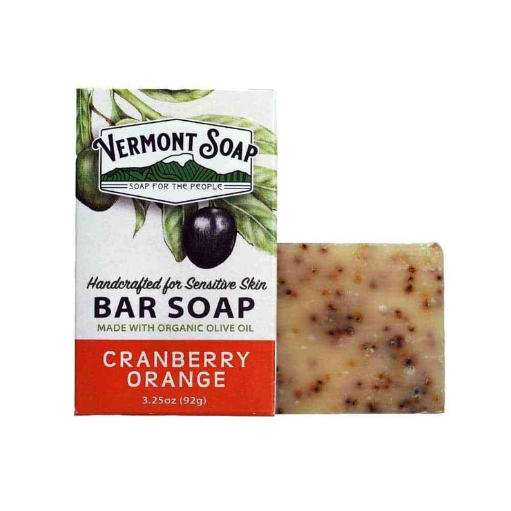 Vermont Hand Made Cranberry Orange Bar Soap 3.5oz