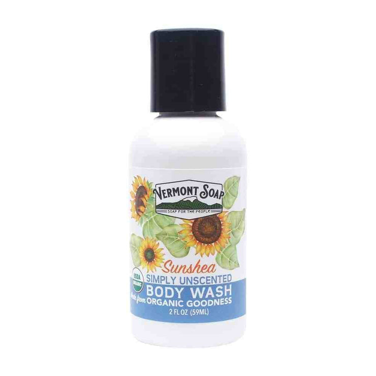 Sunshea Simply Unscented Organic Body Wash