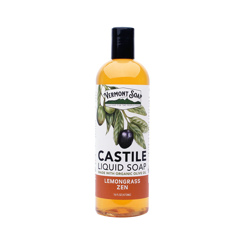 Vermont Soap Castile Liquid Soap Lemongrass Zen