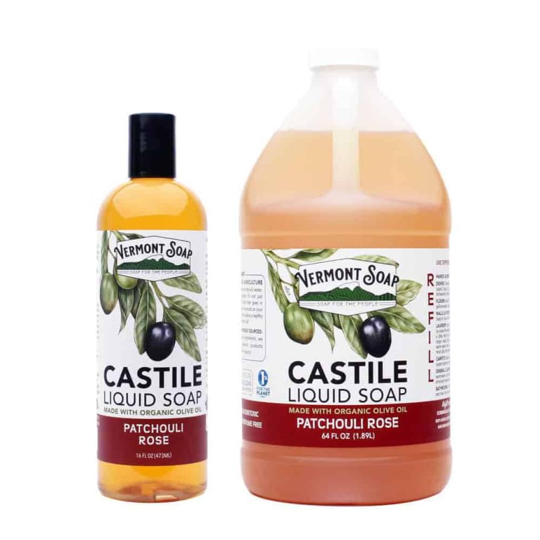 Vermont Soap Liquid Castile Soap Patchouli Rose