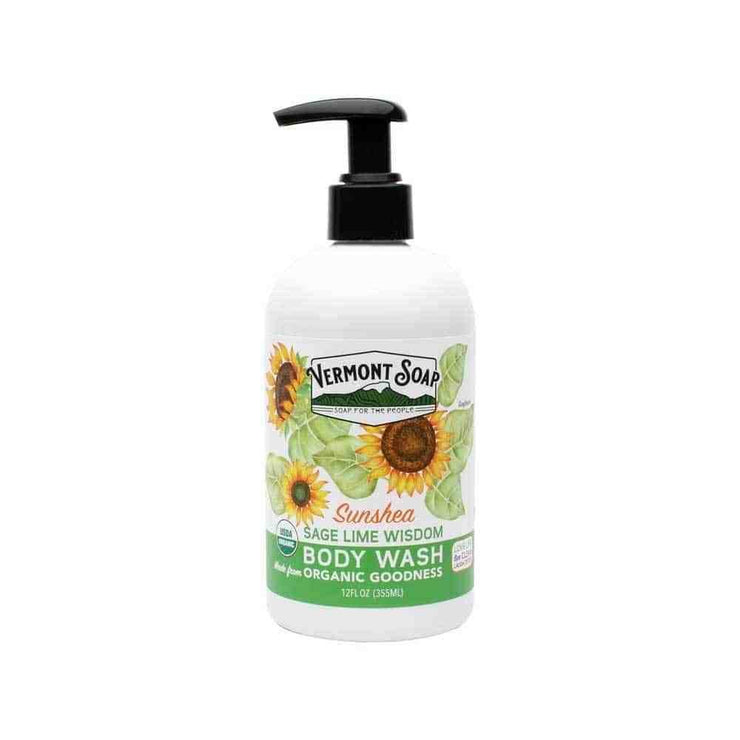 Sunshea Sage Lime Organic Body Wash