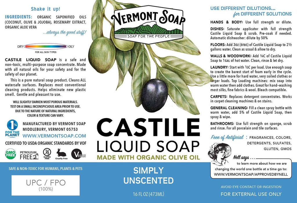 Simply Unscented Liquid Castile