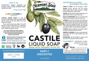 Vermont Simply Unscented Liquid Castile