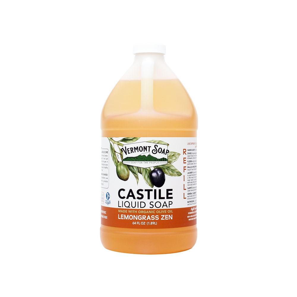 Vermont Soap Castile Liquid Soap Lemongrass Zen