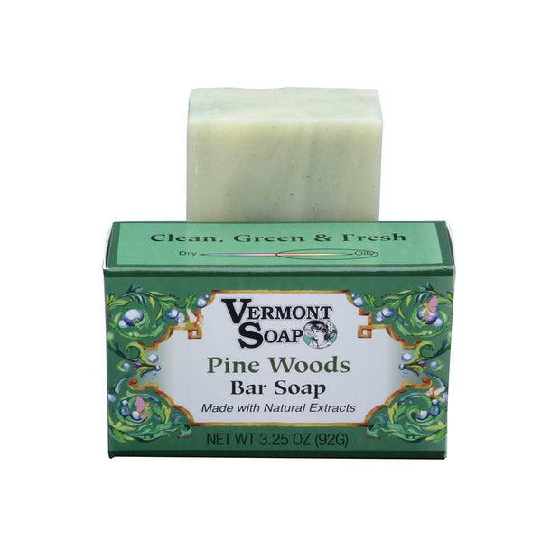 Vermont Hand Made Pine Woods Bar Soap 3.25 Oz