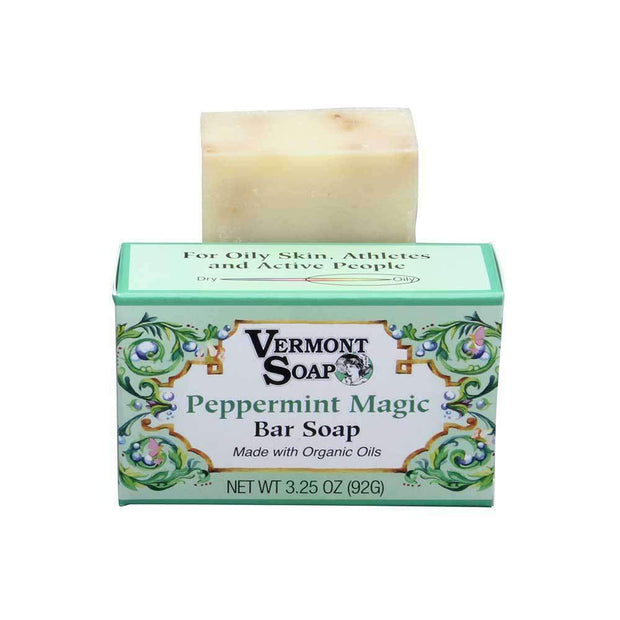 Vermont Hand Made Peppermint Magic Bar Soap 3.5 Oz